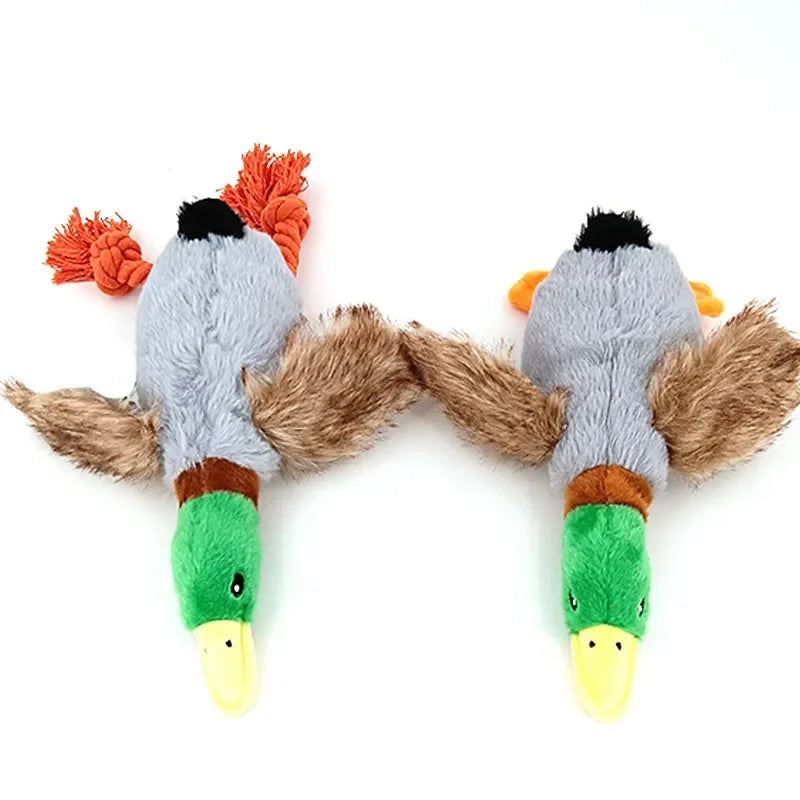 Brinquedo de som de pato de pelúcia para Cães