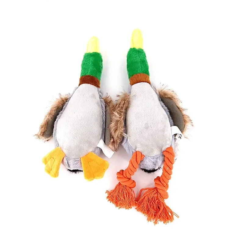 Brinquedo de som de pato de pelúcia para Cães