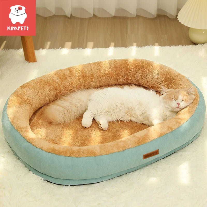 Cama para gatos, antiderrapante, inverno, quente, pequeno, canil, dormir, removido, lavado, macio, almofada